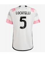 Juventus Manuel Locatelli #5 Venkovní Dres 2023-24 Krátký Rukáv